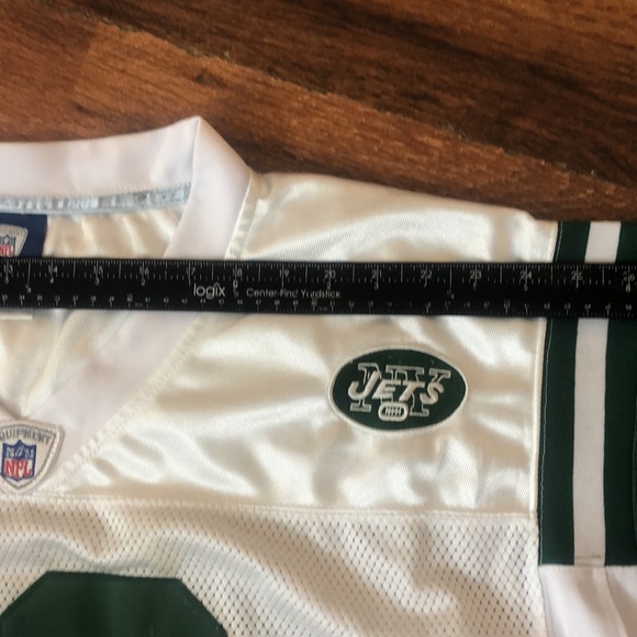 NFL REEBOK NEW YORK JETS JERSEY MEN'S SIZE 56 100% AUTHENTIC SANTONIO HOLMES #10 - Picture 13 of 15